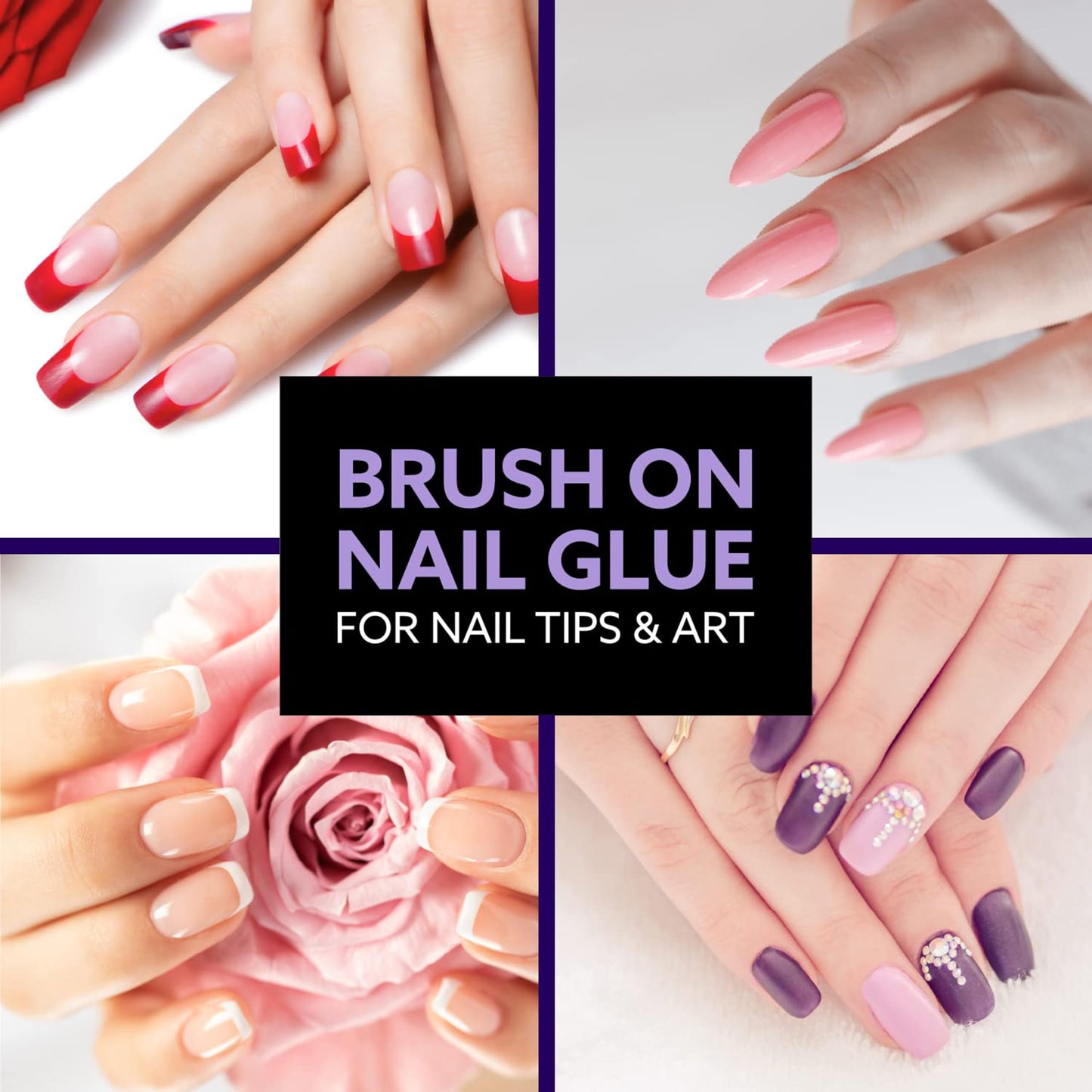 Brush On Nail Glue for Press On Nails, Extra Strong for Acrylic, Waterproof for Fake Nails Long Lasting Nail Glue, Professional for Nail Tips (8ml) Beauty & Personal Care JOMI COMPRESSION