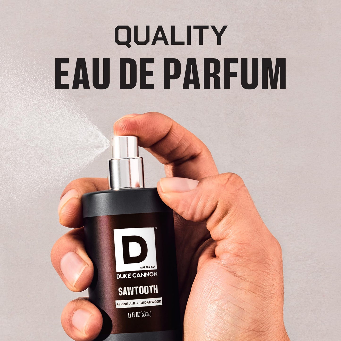 Duke Cannon Proper Cologne Sawtooth | Men's Eau de Parfum | Alpine Air and Cedarwood | Fresh, Woodsy, Long-Lasting Scent | 1.7 fl oz Beauty & Personal Care Duke Cannon Supply Co.