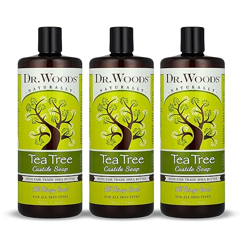 Dr. Woods Tea Tree Liquid Castile Soap - Castile Soap with Pure Tea Tree Oil, Body Wash for Men and Women, Organic Shea Butter, Natural Cleaner Beauty & Personal Care Dr. Woods
