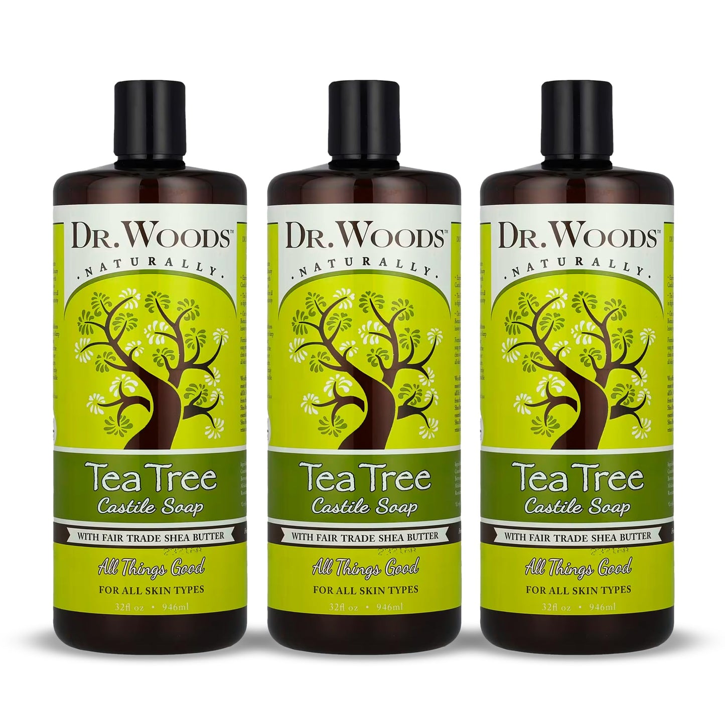 Dr. Woods Tea Tree Liquid Castile Soap - Castile Soap with Pure Tea Tree Oil, Body Wash for Men and Women, Organic Shea Butter, Natural Cleaner Beauty & Personal Care Dr. Woods