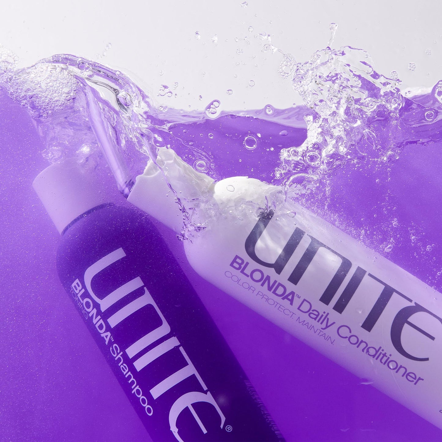 UNITE Hair - BLONDA Purple Shampoo, Conditioner & BLONDA Oil Set - Neutralizes Brassy & Yellow Tones for Blonde, Platinum, Silver, Bleached Beauty & Personal Care UNITE