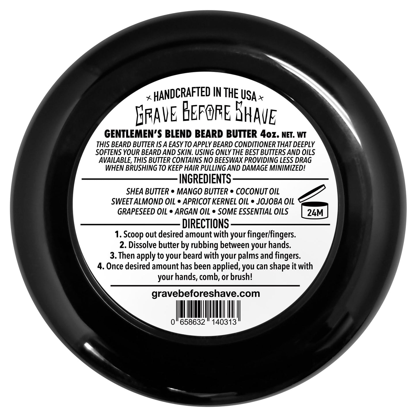 Grave Before Shave Gentlemen's Blend Beard Butter Beauty & Personal Care Grave Before Shave