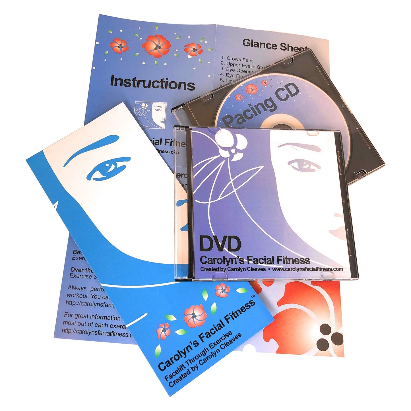 Facial Exercises by Carolyn's Facial Fitness - Value Pack with DVD Beauty & Personal Care Carolyn's Facial Fitness