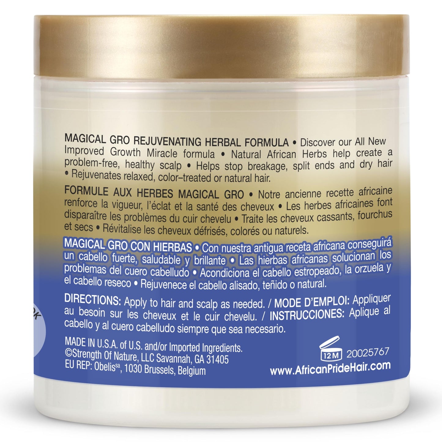 African Pride Magical Gro Rejuvenating Herbal Formula Strengthens & Shines 5.3 Oz. Beauty & Personal Care uhsupply.com