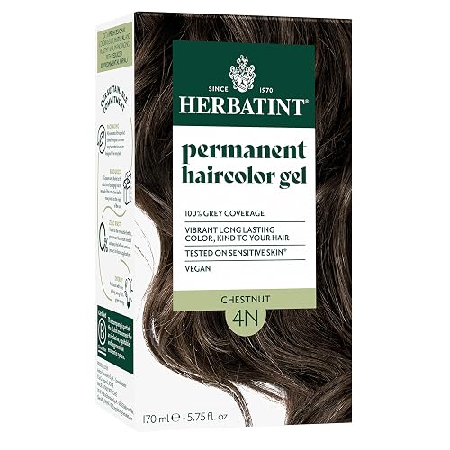 Herbatint Permanent Hair Dye For Women - 4N Chestnut - For Up To 100% Gray Coverage of Resistant Gray Hair - Ammonia-Free, Alcohol-Free & Vegan Beauty & Personal Care Herbatint