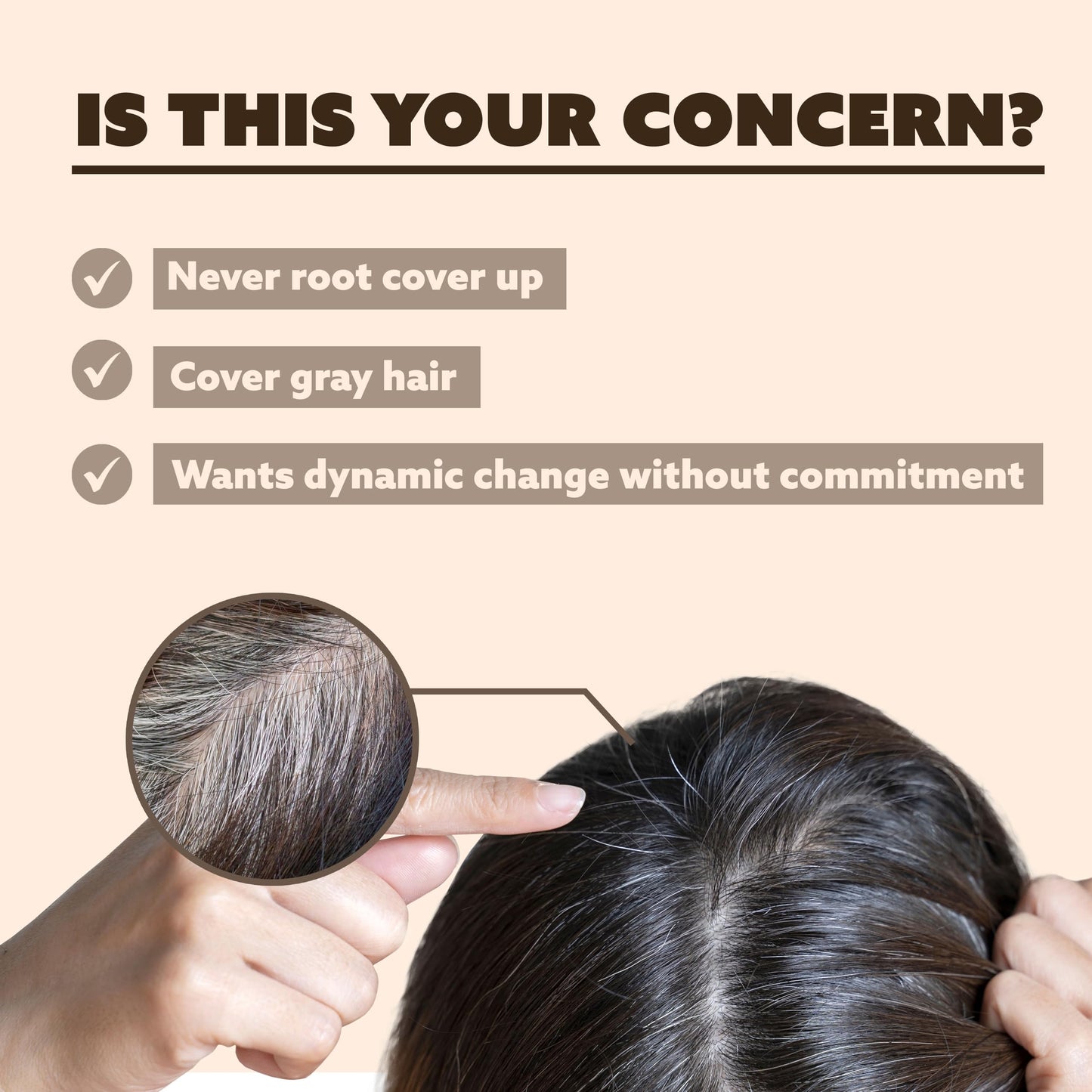 Tinted Color Temporary Root Touch Up Hair Spray 3.38oz /Dark Brown - Perfect Gray Coverage, Quick Dry, Humidity-Resistant, Infused With Jojoba Oil Beauty & Personal Care EBIN NEW YORK