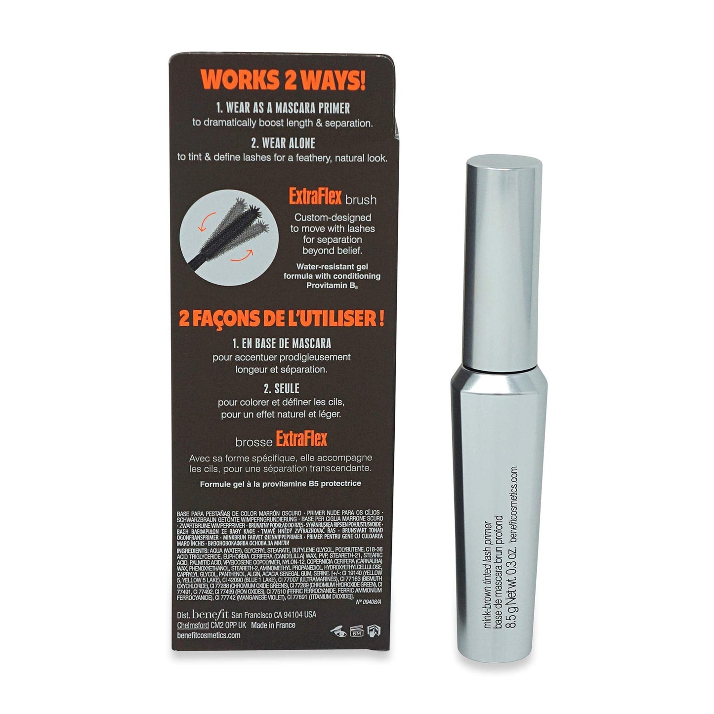 Benefit They're Real Tinted Lash Primer, Mink Brown, 0.3 Fl Oz Beauty & Personal Care Benefit