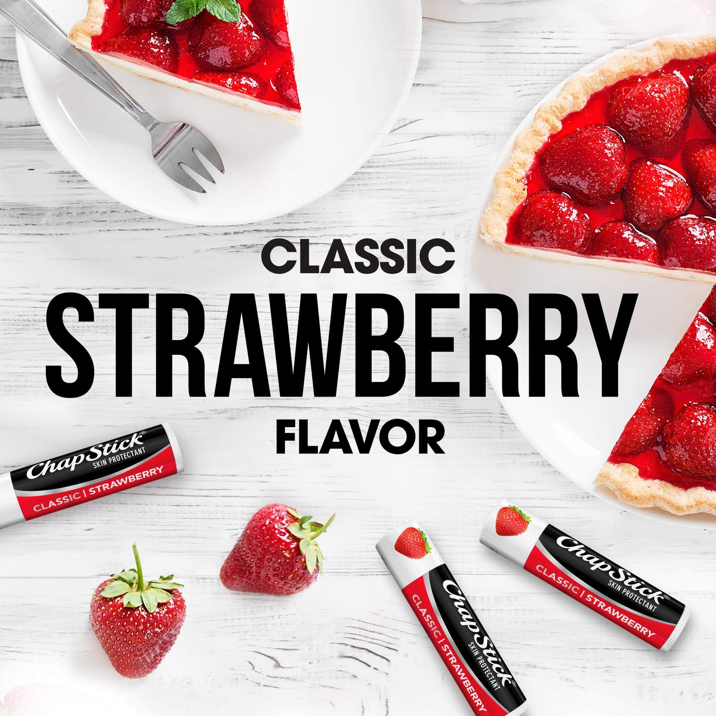 ChapStick Lip Moisturizer, Classic Strawberry 3-Packs (12 Sets/36 Tubes) - Bulk Lip Balm, Fruity & Sweet, 0.15 Oz Ea Beauty and Personal Care ChapStick