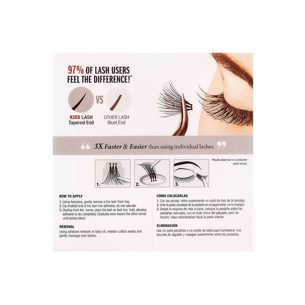 KISS Looks So Natural False Eyelashes Multipack, Lightweight & Comfortable, Tapered End Technology, Reusable, Cruelty-Free, Contact Lens Friendly Beauty & Personal Care KISS