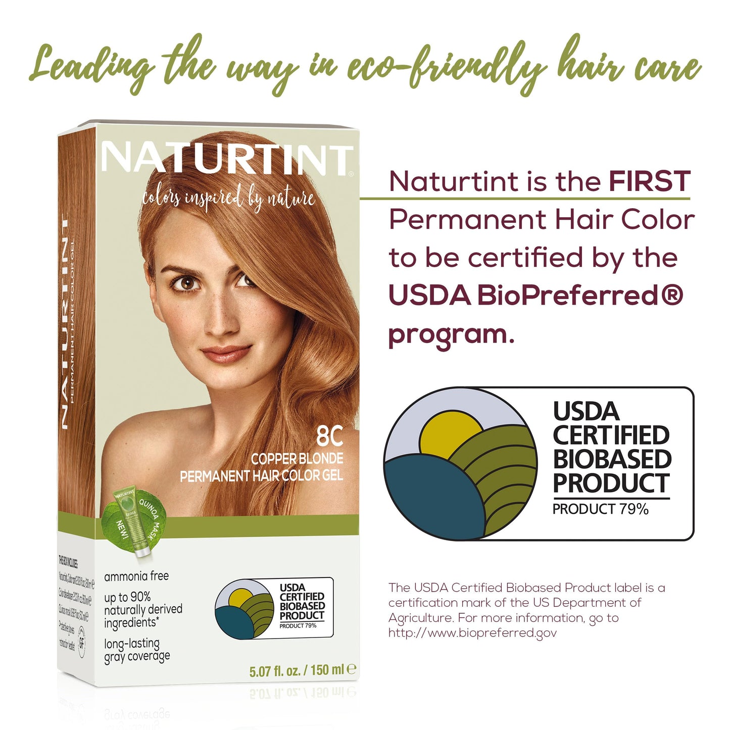 Naturtint 8C Permanent Copper Blonde Haircolor Kit, 4.5 Ounce - 3 per case. Beauty & Personal Care Naturtint