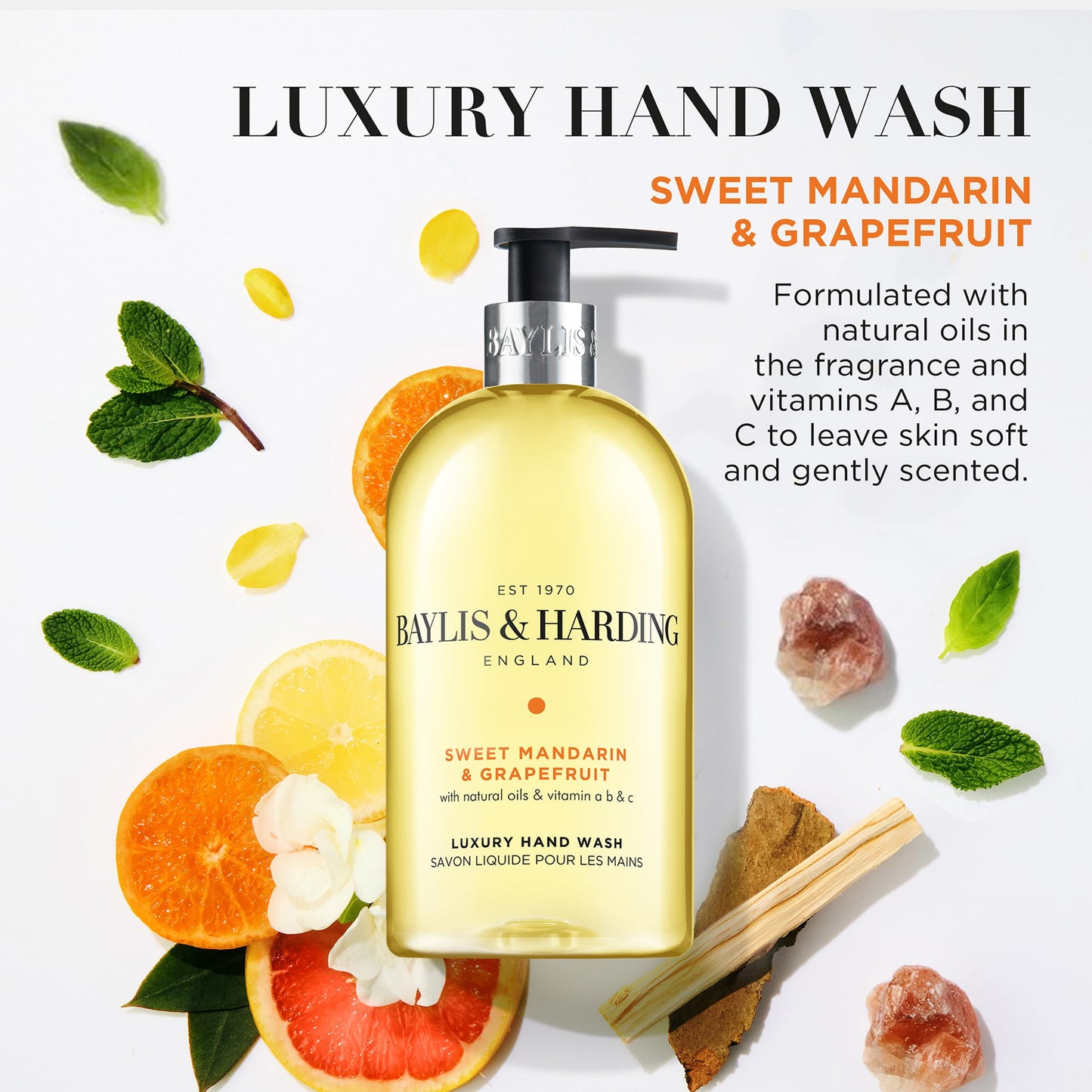 Baylis & Harding England Sweet Mandarin & Grapefruit Cleansing Hand Wash 16.9 Fl. oz ( Original) Beauty & Personal Care Baylis & Harding
