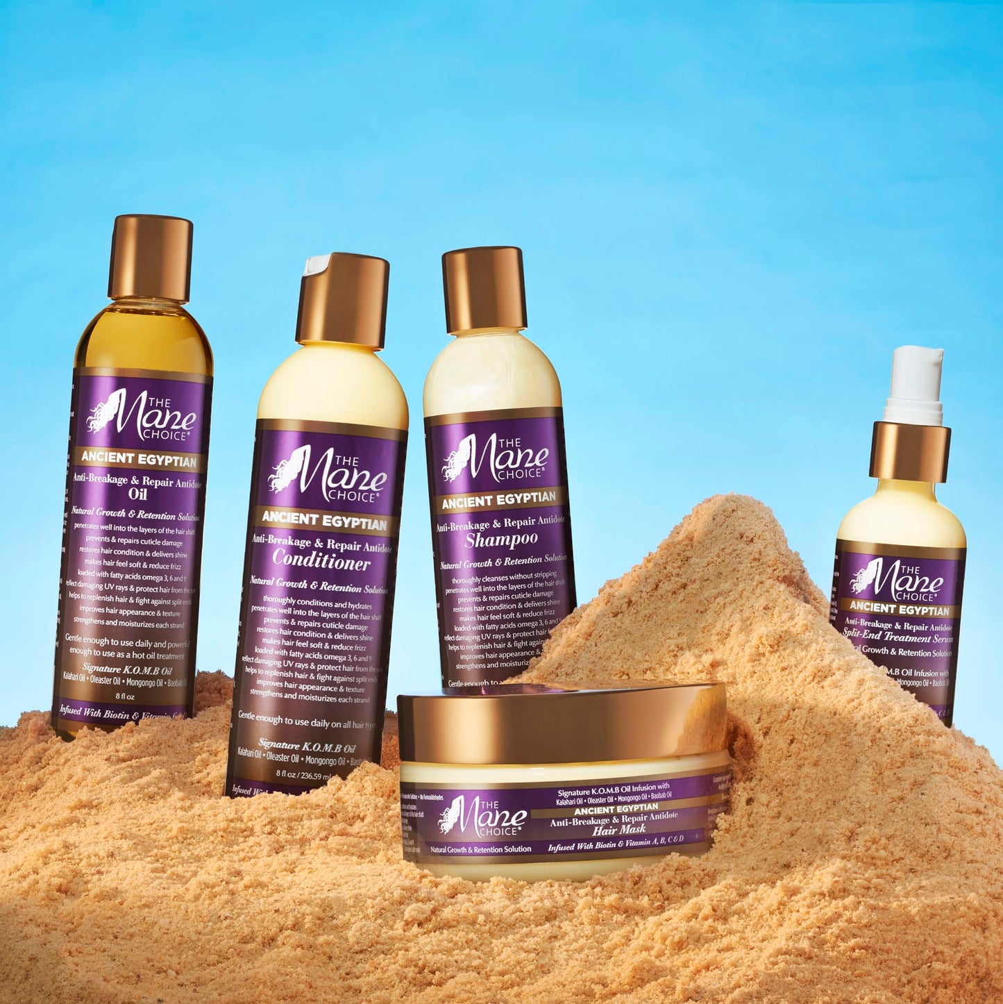 The Mane Choice Ancient Egyptian Anti-Breakage & Repair Antidote Hair Mask for Coily, Wavy & Curly Hair, 8 Ounce Beauty & Personal Care The Mane Choice