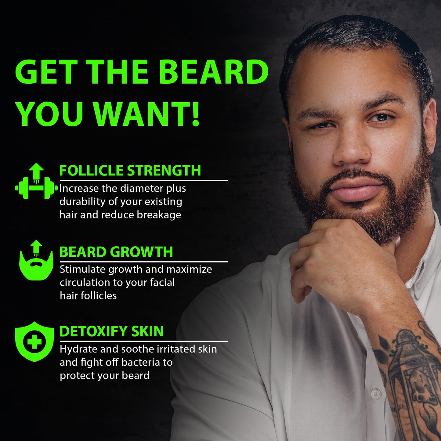 Biotin Beard Balm for Men – 2X Thickening Mustache & Beard Wax with Castor Oil & Meadowfoam, Hydrating Growth Balm & Leave-In Conditioner Beauty & Personal Care BBS BEST BEARD STUFF