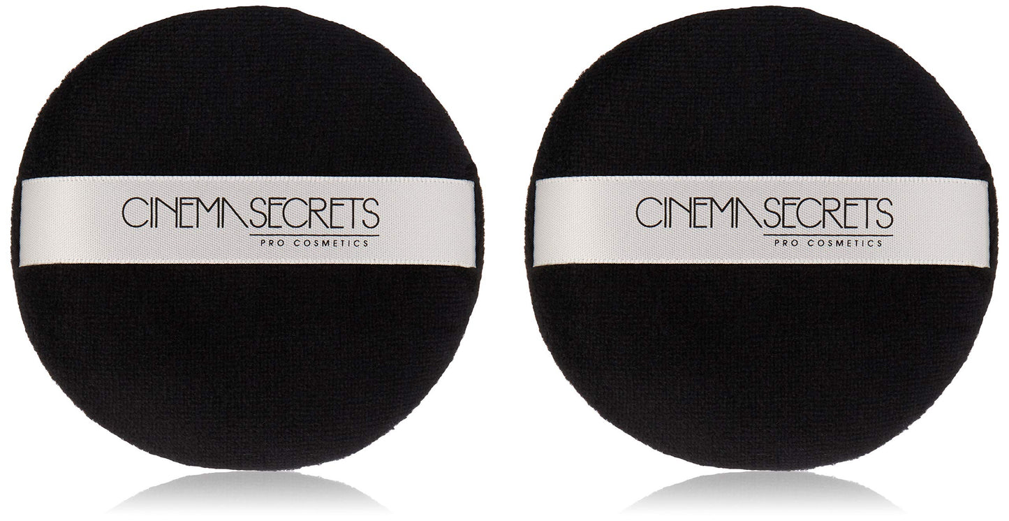 Cinema Secrets Deluxe Powder Puff With Strap, Black, 2 Count Beauty & Personal Care CINEMA SECRETS
