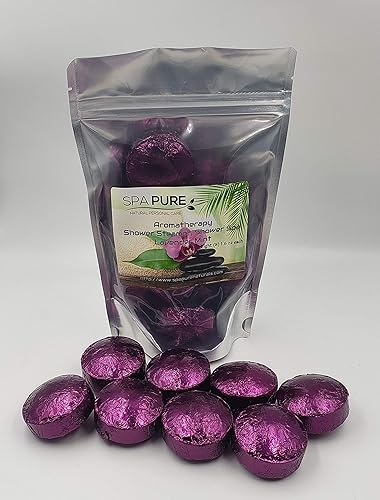 Spa Pure Lavender Mint Aromatherapy: Shower Bombs Tablets Steamers With 100% Natural/Organic Essential Oils - Transform Your Shower - Transform Your… Beauty & Personal Care Spa Girl/Spa Pure