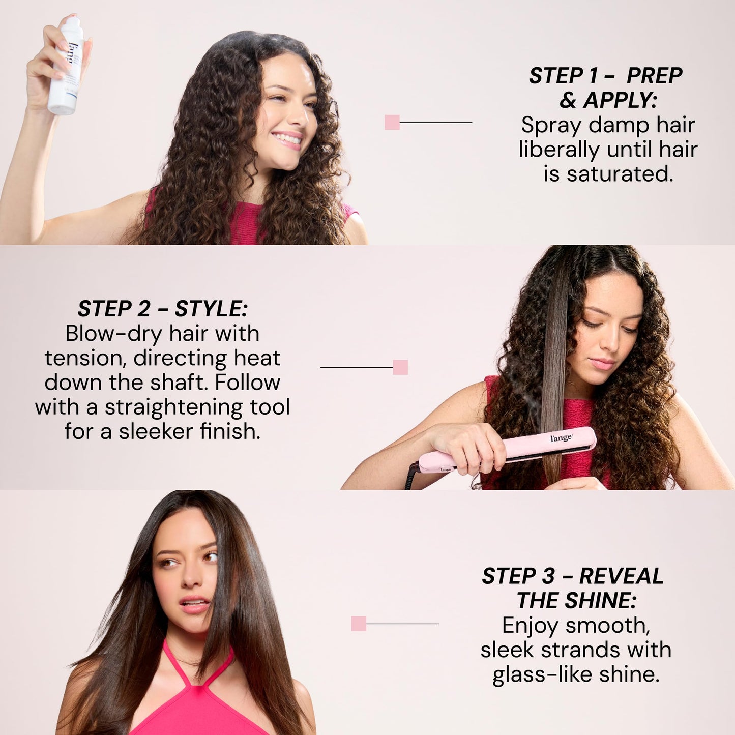L'ANGE HAIR Extra Strength Glass Hair Anti-Frizz Thermal Blowout Extend | High-Performance Heat Protectant Spray for Ultimate Frizz Control & Shine | Beauty & Personal Care L'ANGE HAIR