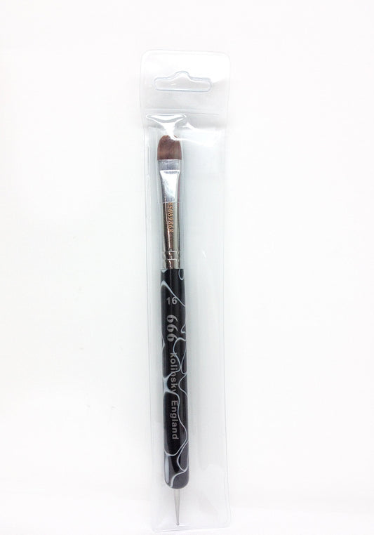 666 Kolinsky Brush w Dotter (Kolinsky 666-16)