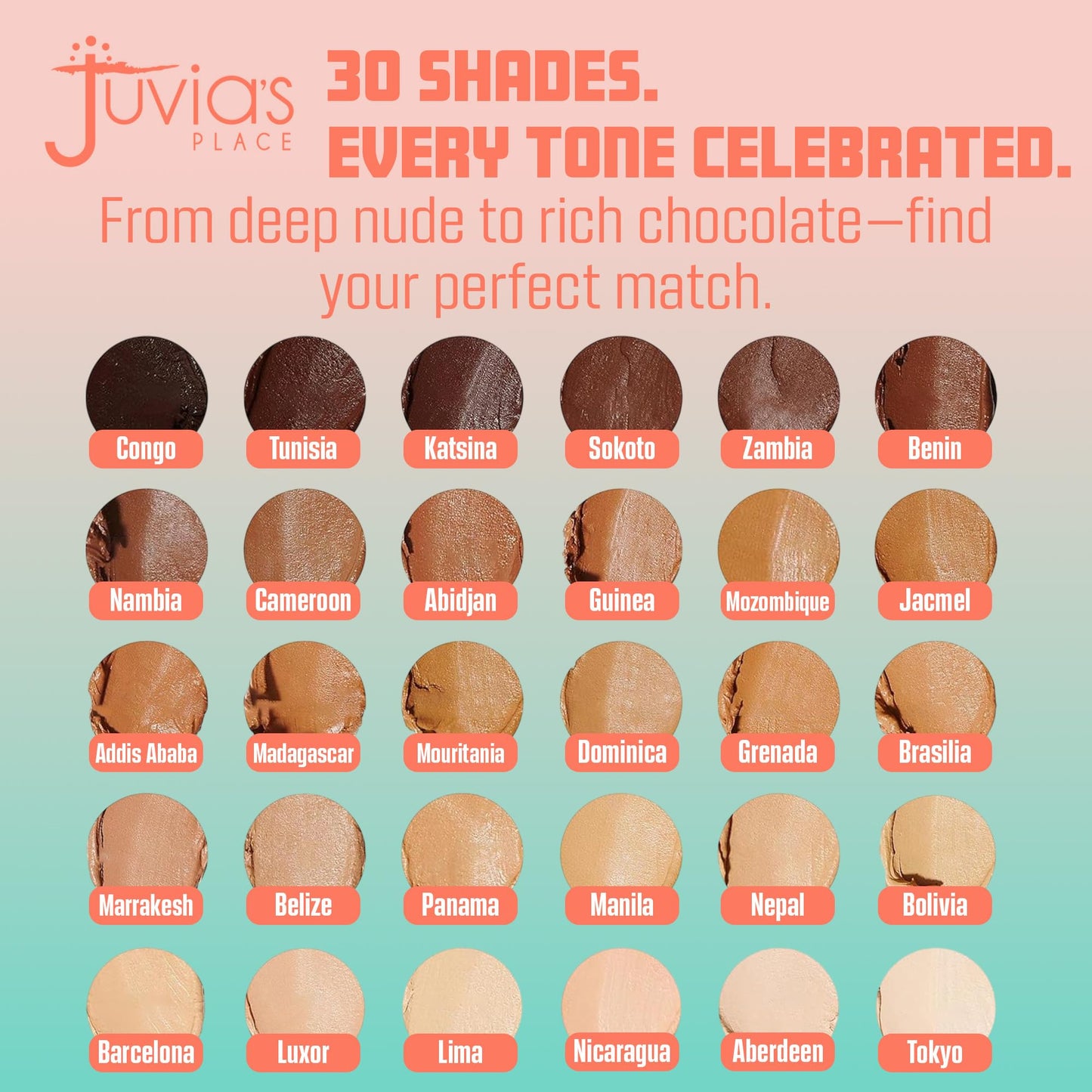 Juvia's Place I Am My Skin Hydra-Tint Foundation Stick - 9 Guinea - Cool, Rich Brown with Neutral Tones, Buildable, Hydrating & Blurring Coverage Beauty & Personal Care Juvia's Place
