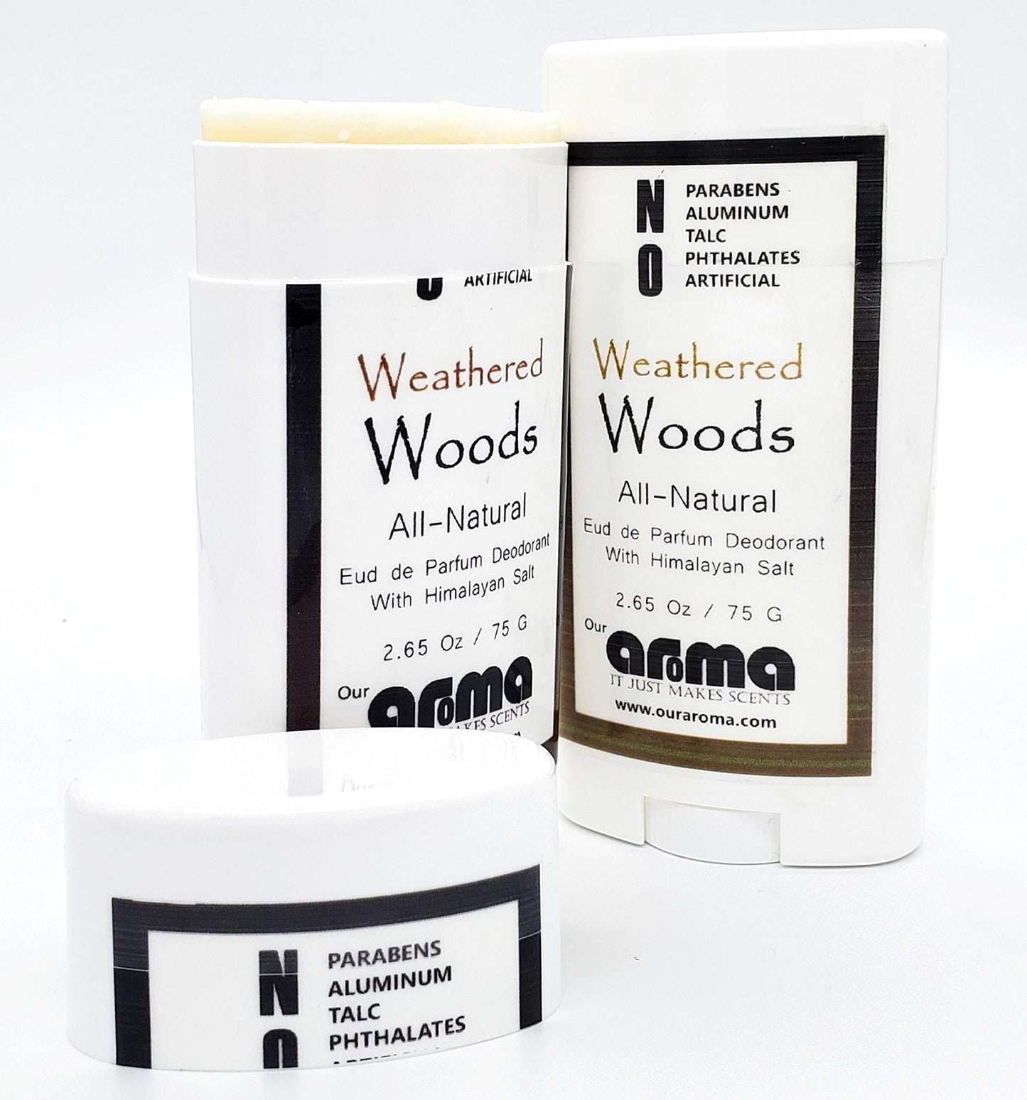 Our Aroma All-Natural Deodorant for Women and Men - Vegan, Gluten Free, Cruelty Free - Aluminum Free, Free of Parabens & Sulfates - Weathered Woods Beauty and Personal Care Our Aroma