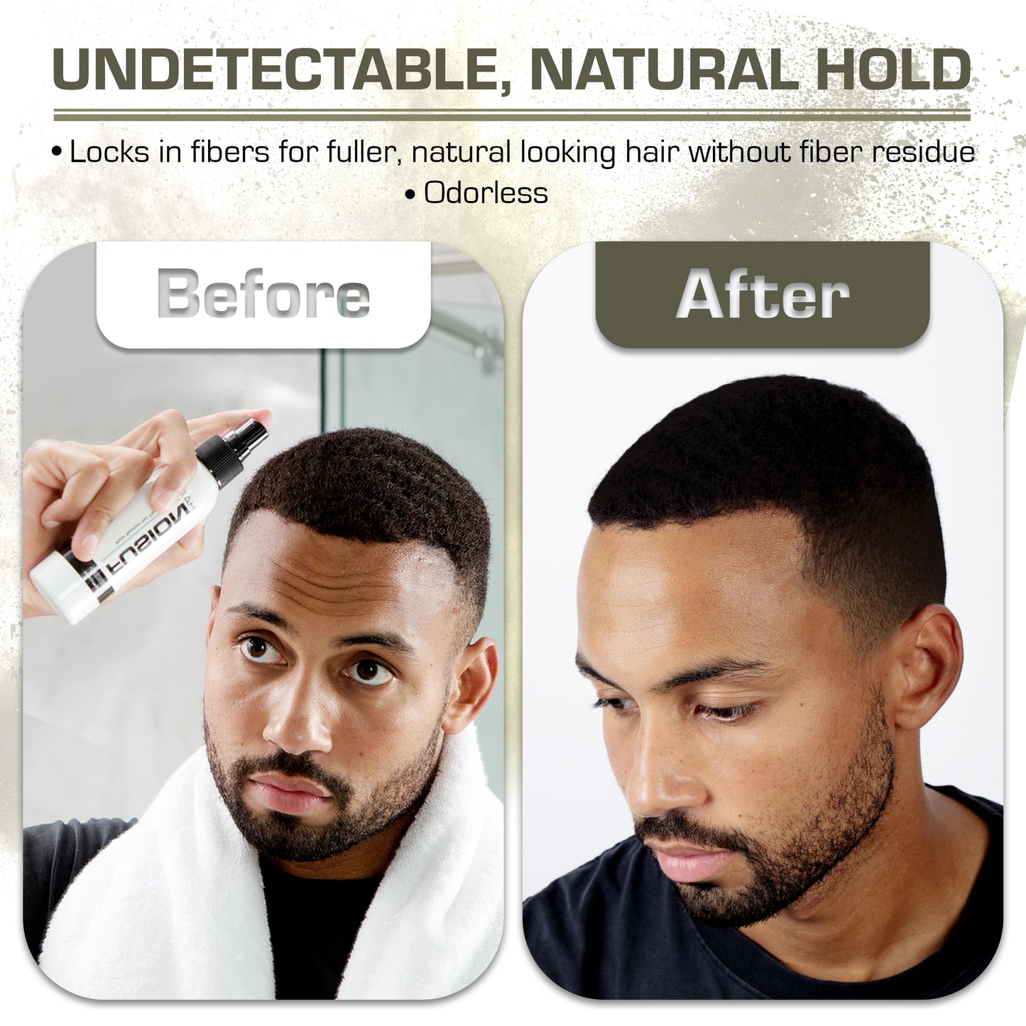 Water Resistant Hair Fiber Spray 4oz - UV Protection, Quick Dry, All Day Lasting Hold for All Scalps All Scalps Beauty & Personal Care HAIRFUSION