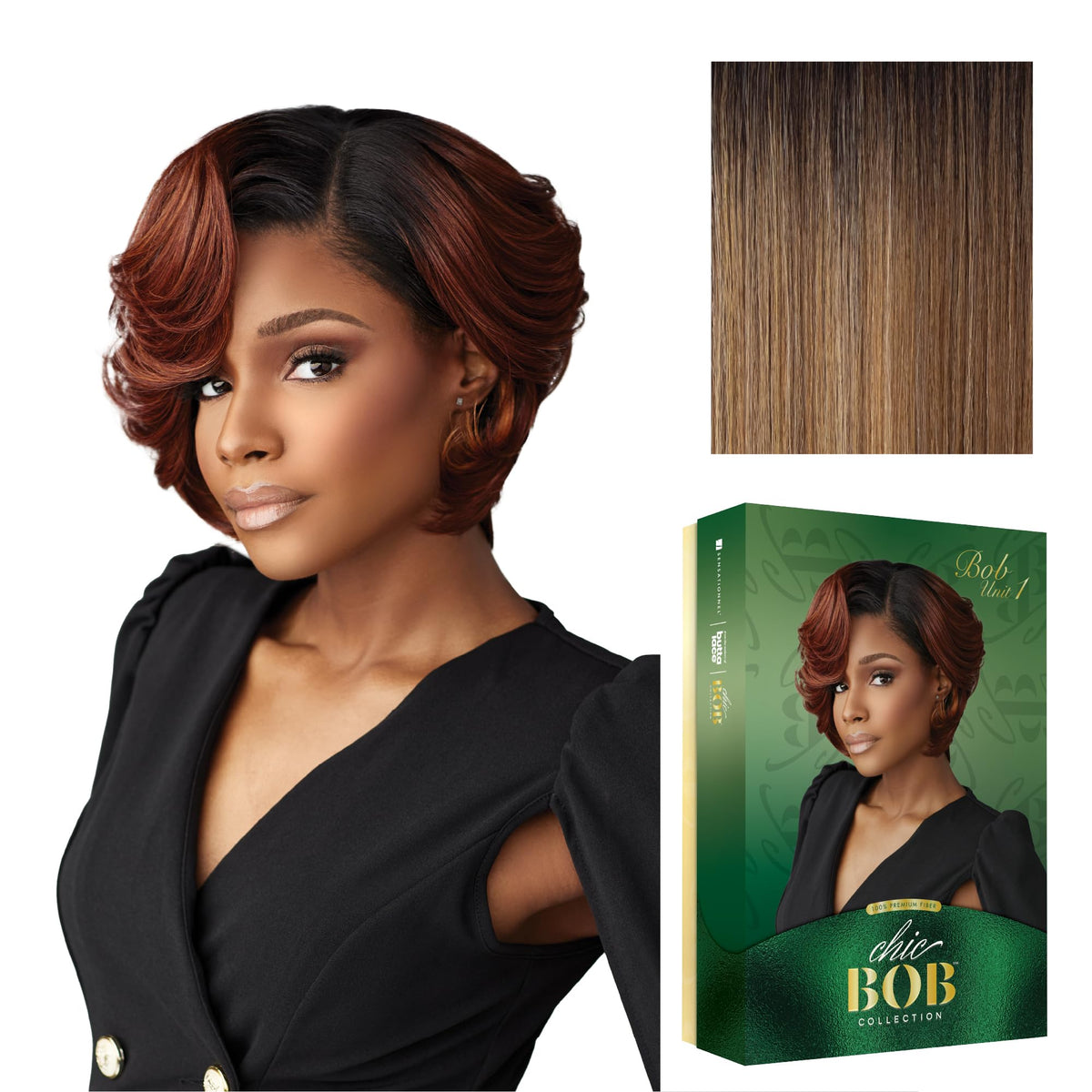 Sensationnel Chicbob Lace Frontwig-Bob Unit 1, FLAMBOYAGEBLONDE