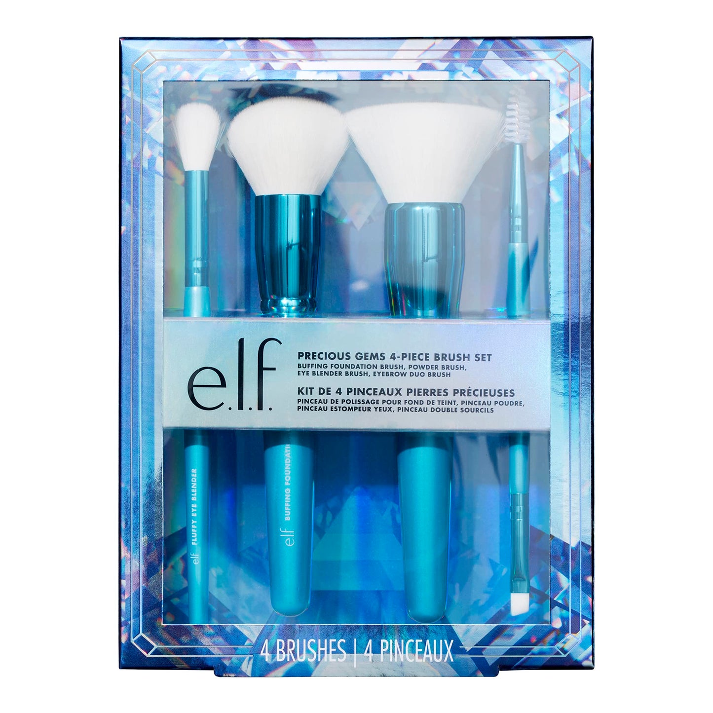 e.l.f, Precious Gems Brush Set - 4 pcs Beauty & Personal Care e.l.f.
