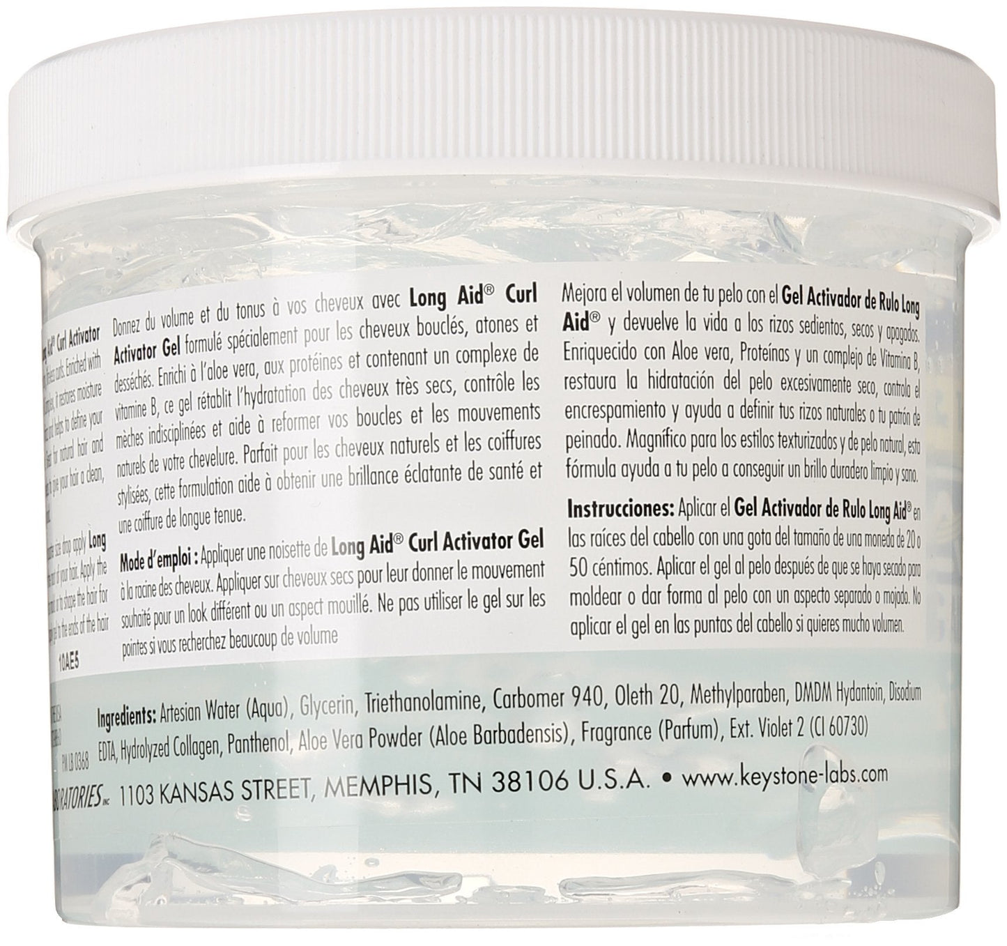 LONG AID Extra Dry Hair Activator Gel, 32 Oz Beauty & Personal Care Long Aid