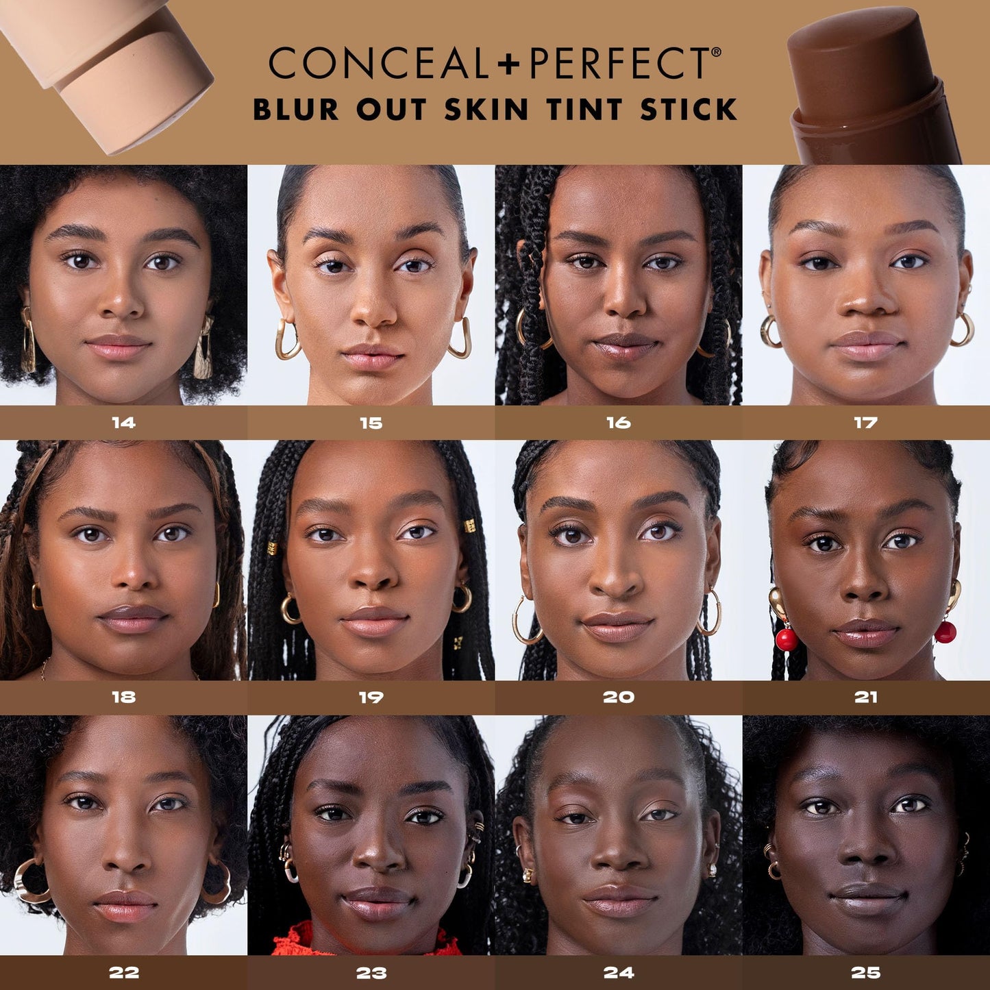 Milani Conceal + Perfect Blur Out Skin Tint Stick - Light to Medium Coverage Tinted Moisturizer Stick with Vitamin C & E - Soft Matte, Pore Blurring Beauty & Personal Care Milani