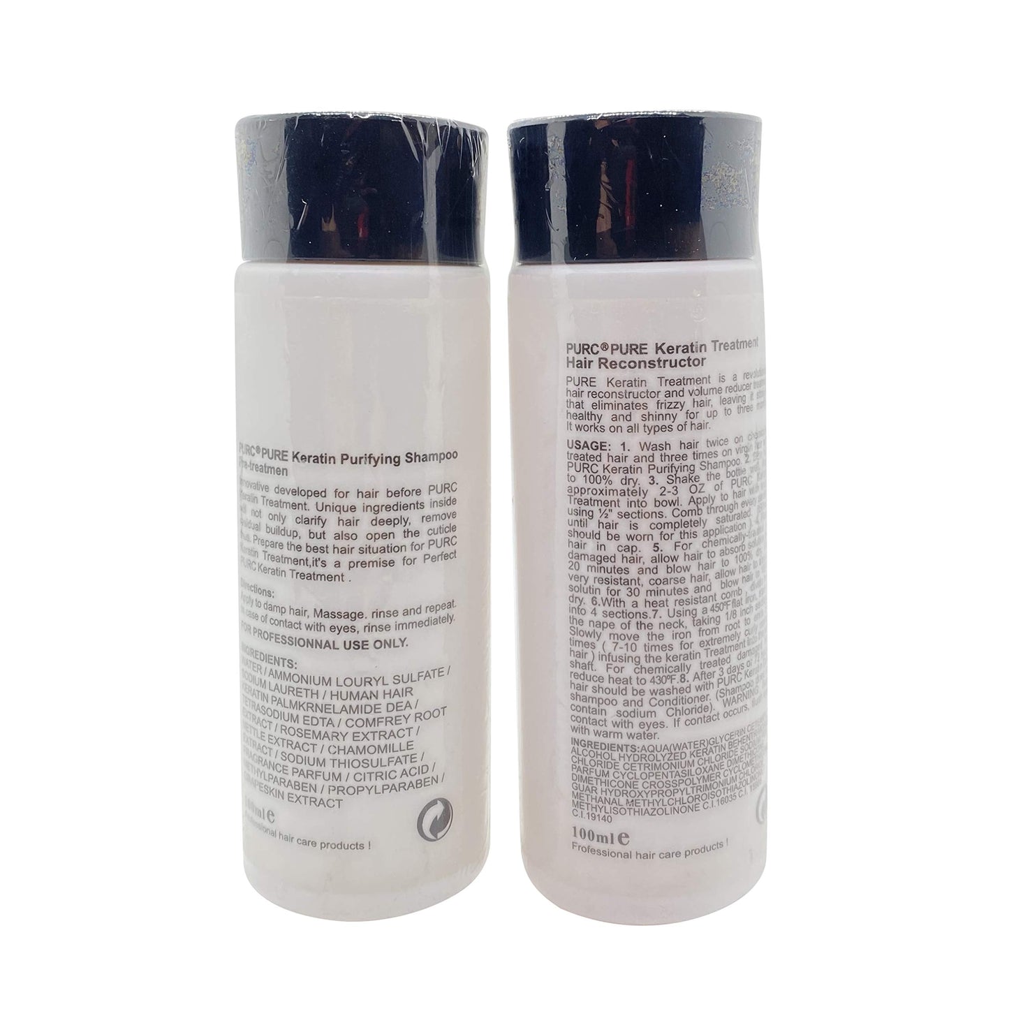 PURC Shampoo and Conditioner Treatment Pofessional 100ml White Beauty & Personal Care PURC