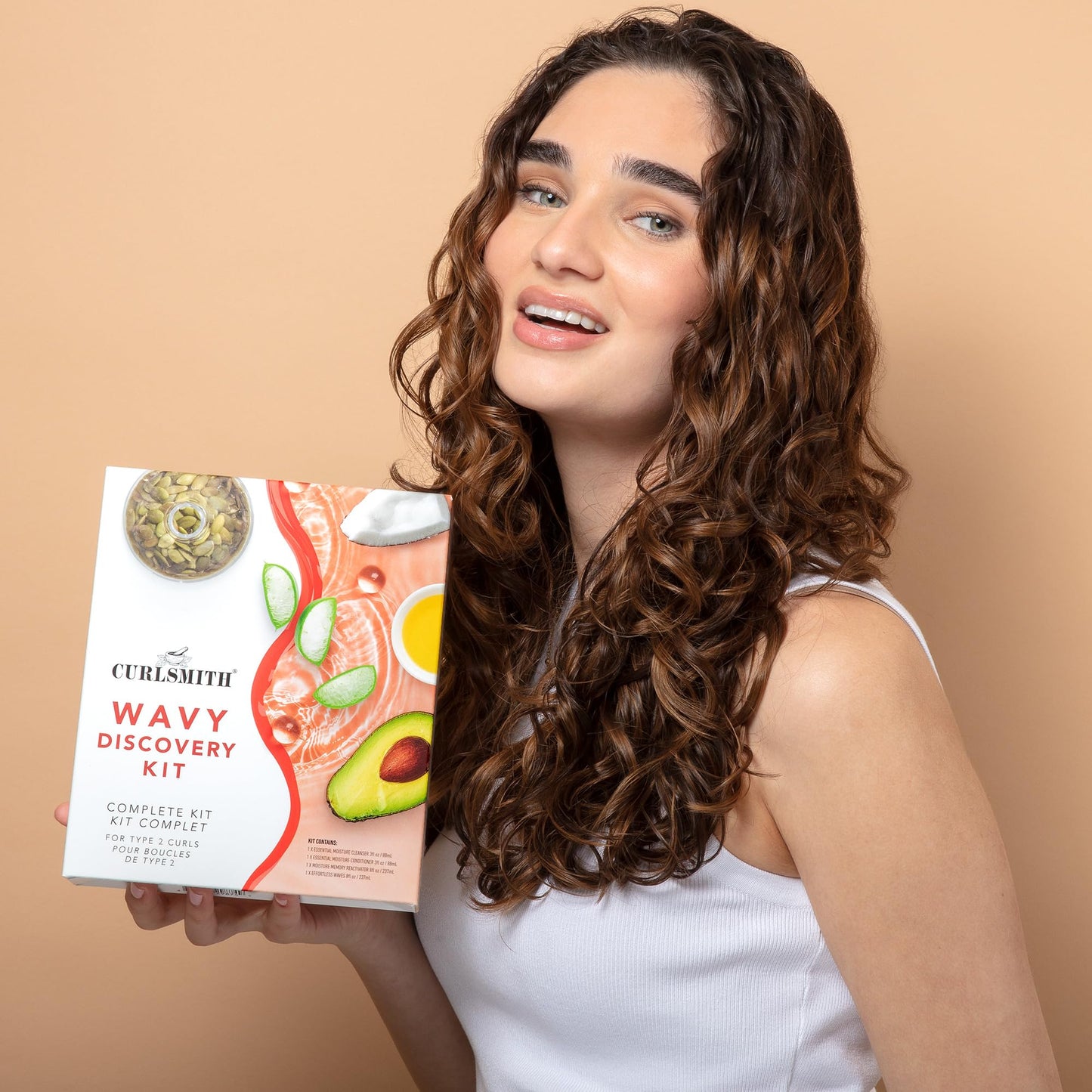 Curlsmith - Wavy Wash Day Discovery Kit | Complete Wash Day Kit, Perfect for People with Type 2 Curls | Cleanse, Control Frizz, Nourish & Hydrate Hair Beauty & Personal Care CURLSMITH