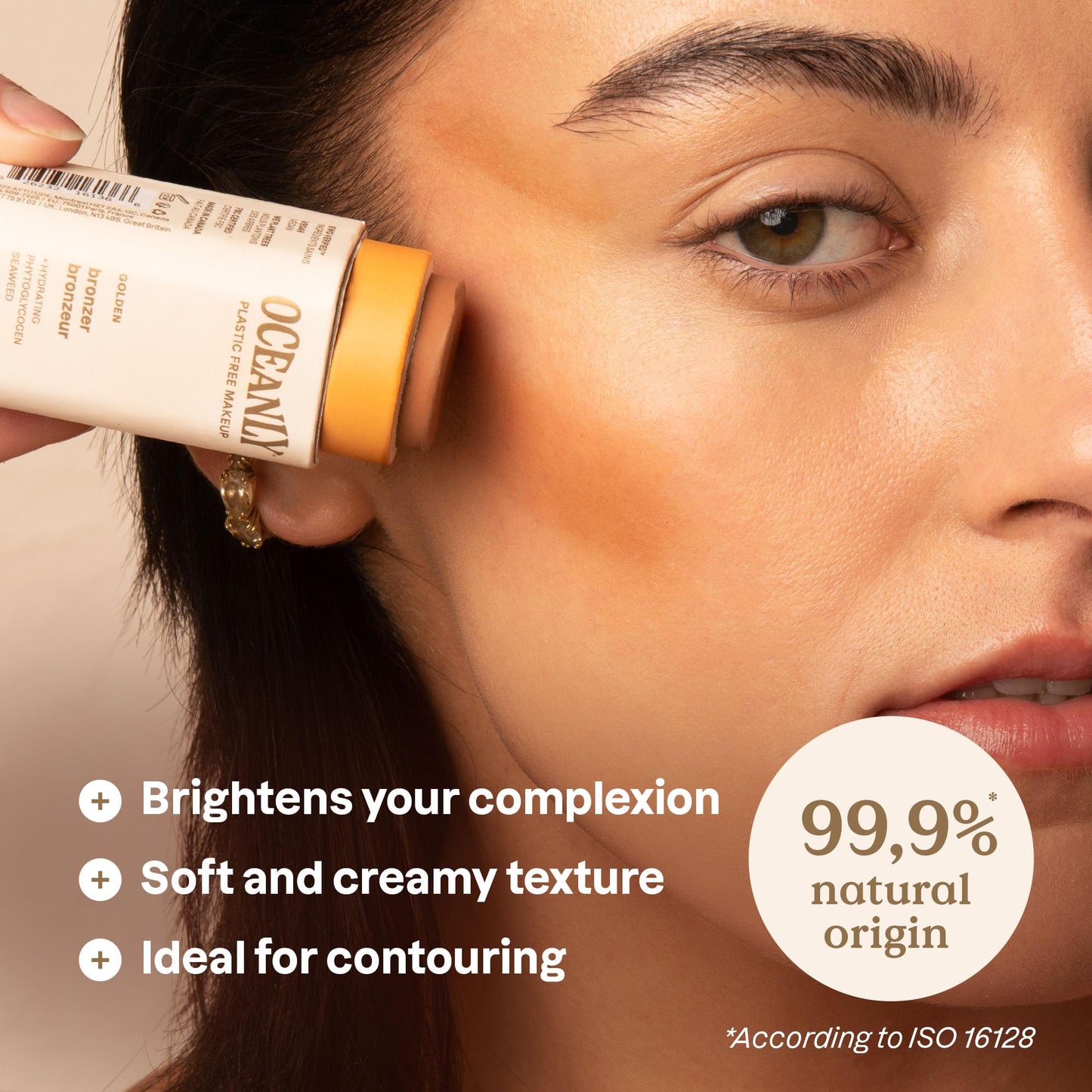 ATTITUDE Oceanly Plastic-Free Lightweight Bronzer Stick, Titanium Dioxide-Free, EWG Verified, Vegan & Cruelty-free Makeup, Golden, 0.3 Ounces Beauty & Personal Care ATTITUDE