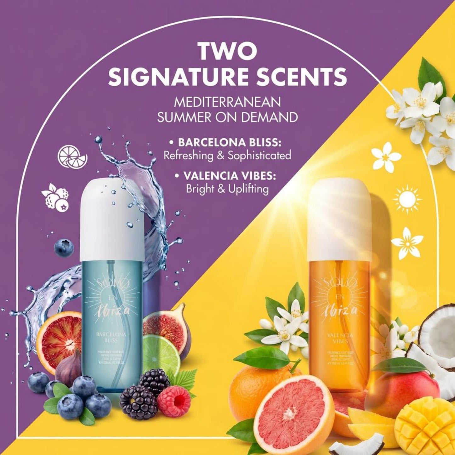 Solo En Ibeza Fragrance Set Mini | Bum Bum Cream & Body Mist Set | Fragrance Gift Set for Women | Travel Size Lotion & Spray Kit | Rio de Janeiro Beauty & Personal Care Solo en Ibiza