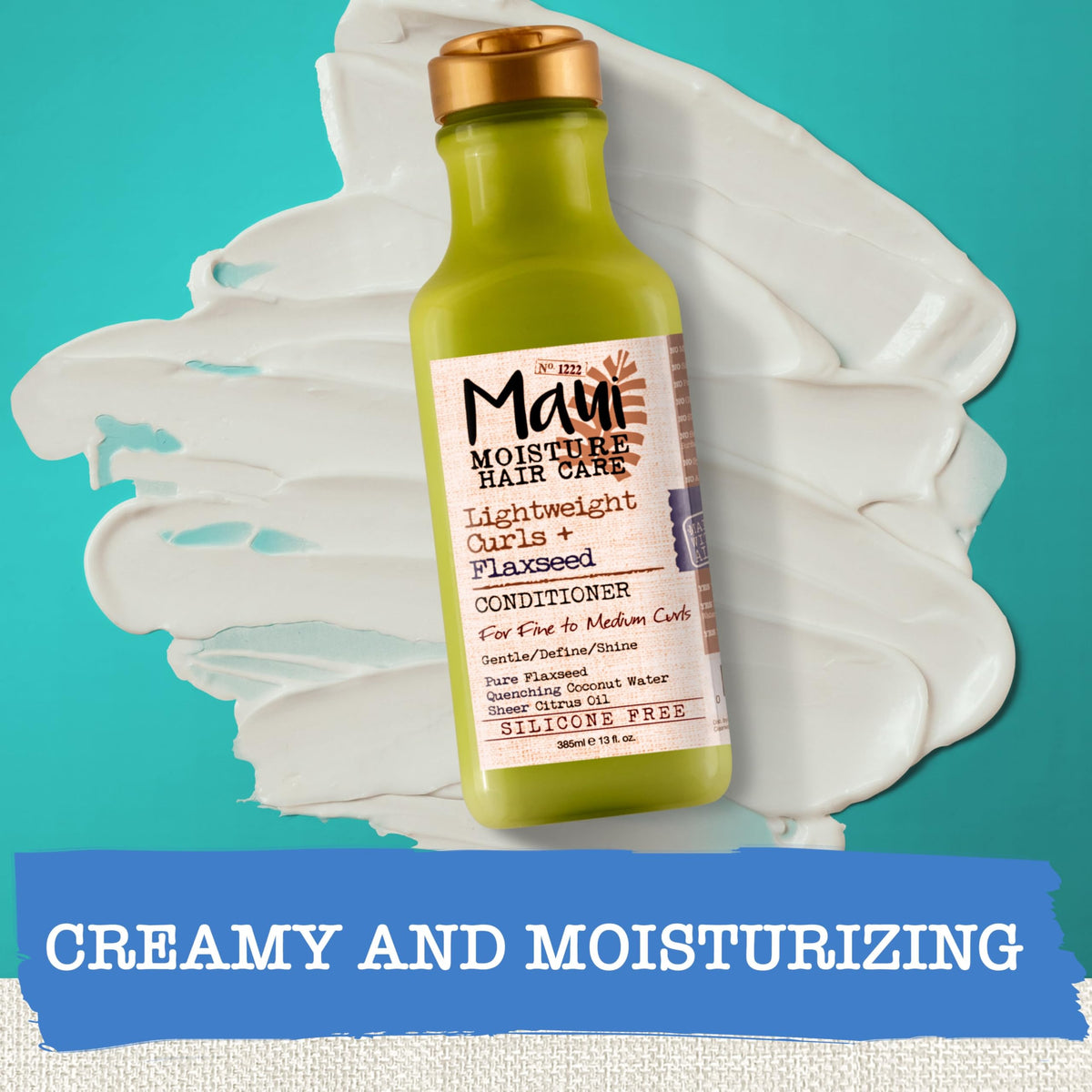 Maui Moisture Lightweight Curls + Flaxseed Conditioner, Conditioning, Paraben Free, Silicone Free, 13 Fl Oz Beauty & Personal Care Maui Moisture