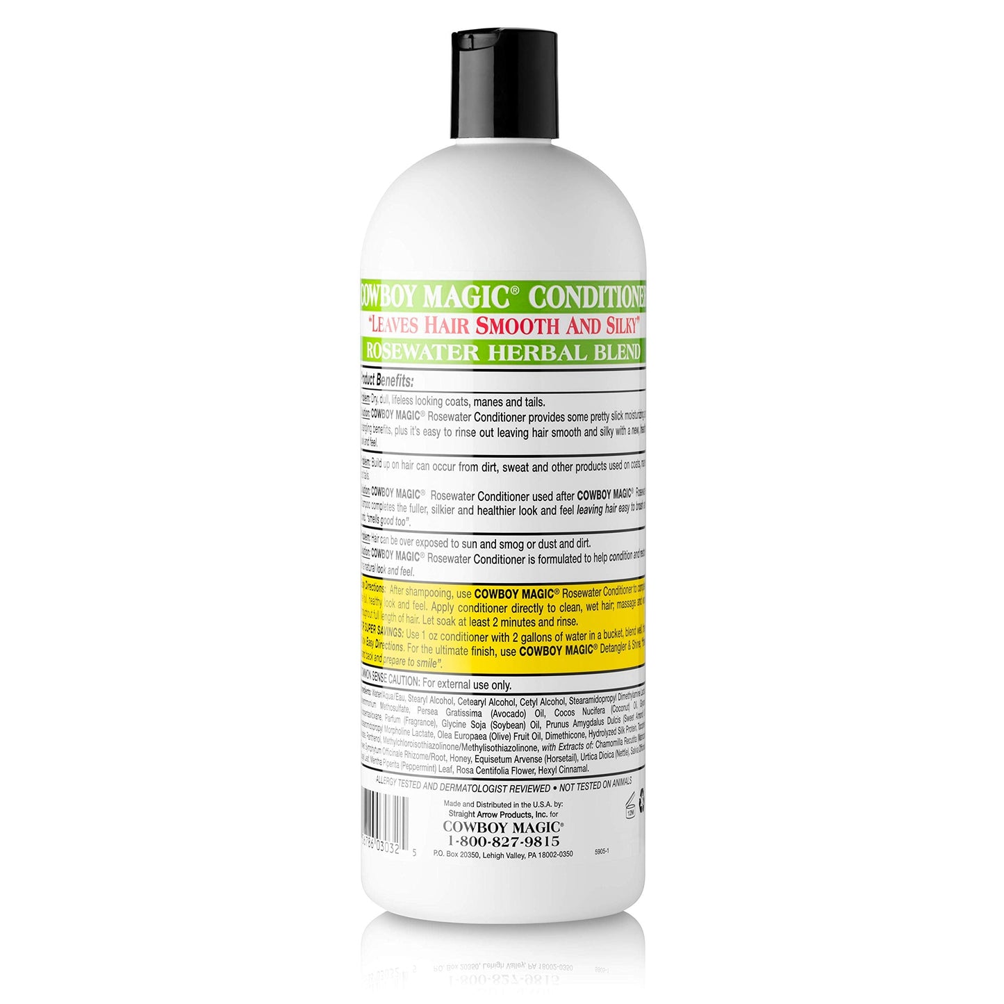 Cowboy Magic Rosewater Conditioner Revitalizes & Detangles 32 oz Beauty & Personal Care Cowboy Magic