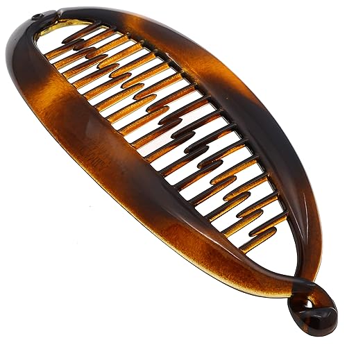Camila Paris CP2 French Large Banana Clip Hair Comb, Classic Banana Clips Hair for Thick Hair Ponytail Holder Interlocking Styling Clip for Women Made Beauty & Personal Care Camila