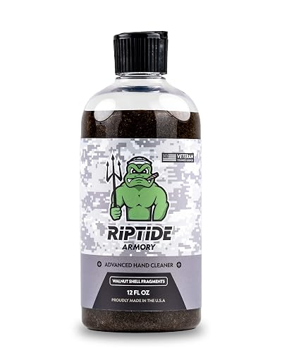 Riptide Armory Advanced Hand Cleaner 12oz With Walnut Shell Fragments - Use Cutting Edge Advancements to Leave Hands Carbon & Chemical Free Beauty & Personal Care Riptide