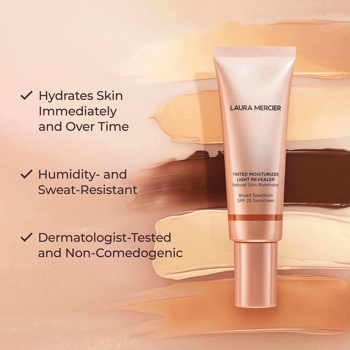 Laura Mercier Tinted Moisturizer Light Revealer Natural Skin Illuminator with SPF 25: All Day Hydration, Ultra-Sheer Coverage, Luminous & Radiant Beauty & Personal Care Laura Mercier
