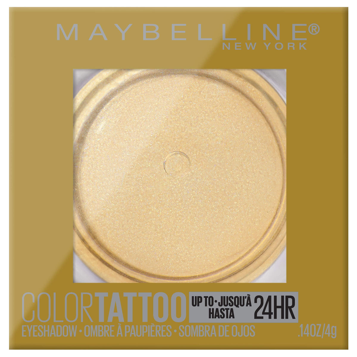 Maybelline New York Color Tattooup to 24Hr Longwear Waterproof Fade Crease Resistant Blendable Cream Eyeshadow Pots Makeup, Golden Girl, 0.14 oz Beauty & Personal Care MAYBELLINE