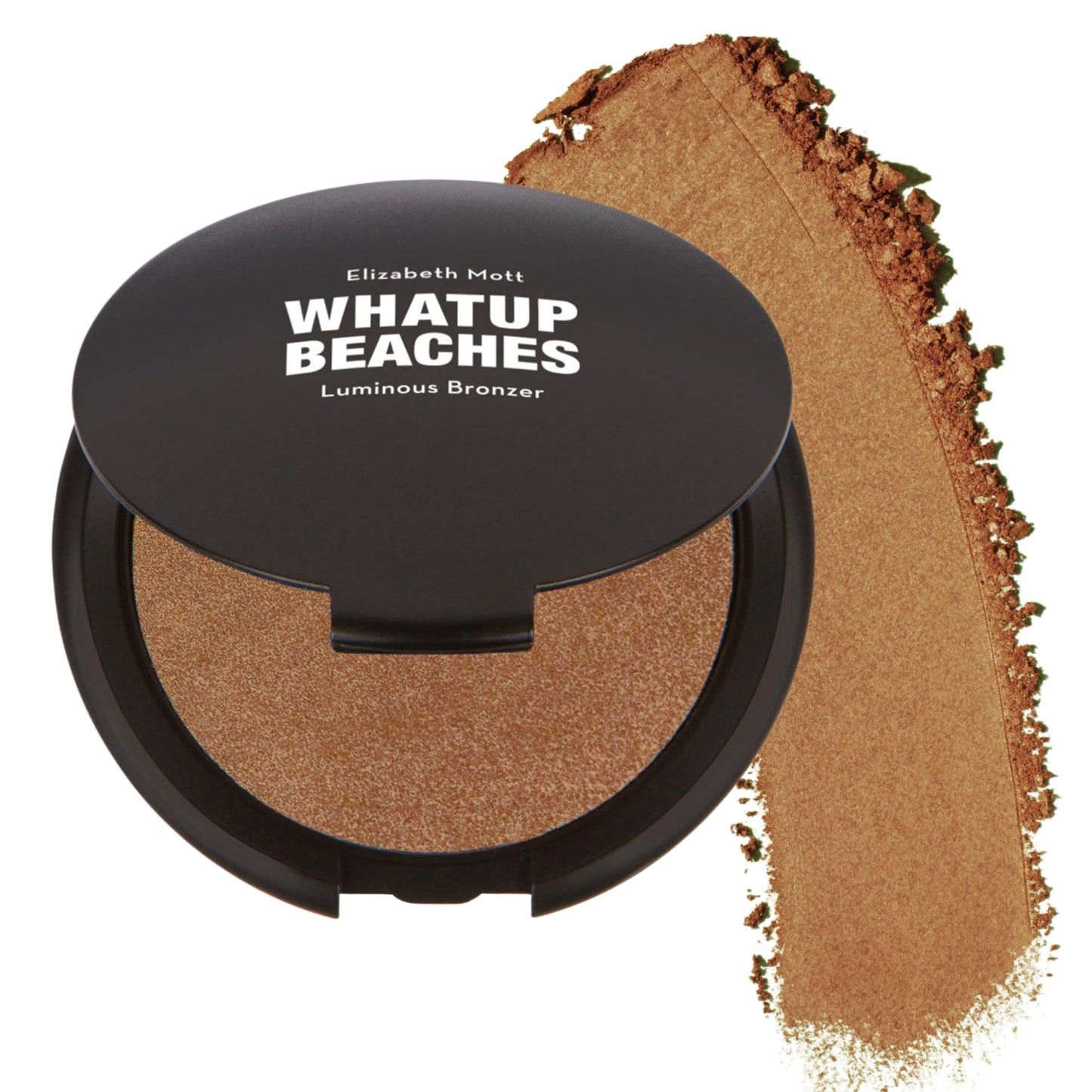 Elizabeth Mott Whatup Beaches Matte Bronzer Powder & Contour for Face, Long-Lasting Natural Sun-Kissed Bronzing Finish for All Skin Tones, Buildable Beauty & Personal Care Elizabeth Mott