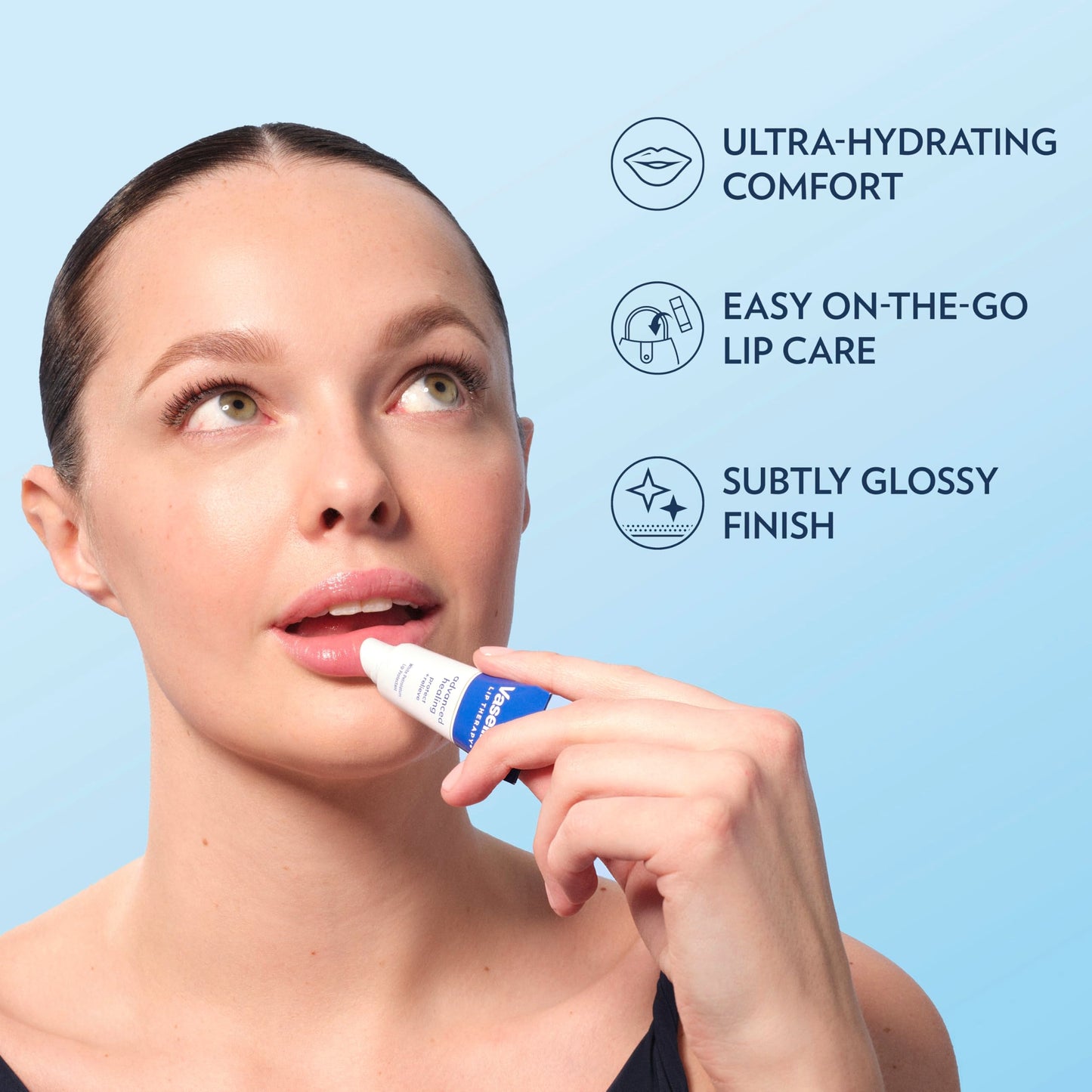 Vaseline Lip Therapy Lip Balm Tube For healthier looking lips Advanced Healing Moisturizer For Dry Lips 0.35 oz Beauty and Personal Care Vaseline