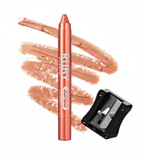 Ruby Kisses Jumbo Eye Pencil With Sharpener, Thick Eyeliner Pencil For Eye Shadow Primer & Highlighter on Waterline & Inner Corner, Eyeshadow Stick