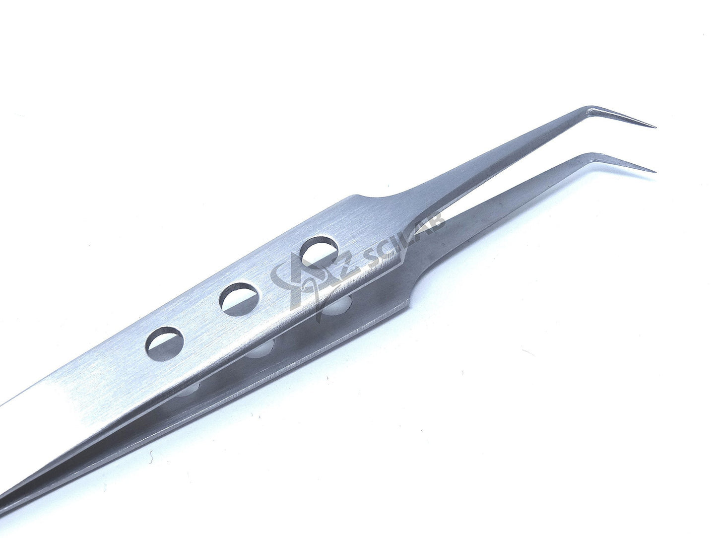 Eyelash Eyebrow Lashes Extensions Volume 3D+ 5D 6D Stainless Steel Tweezers (45 Degree Semi Angled) Beauty and Personal Care A2Z SCILAB
