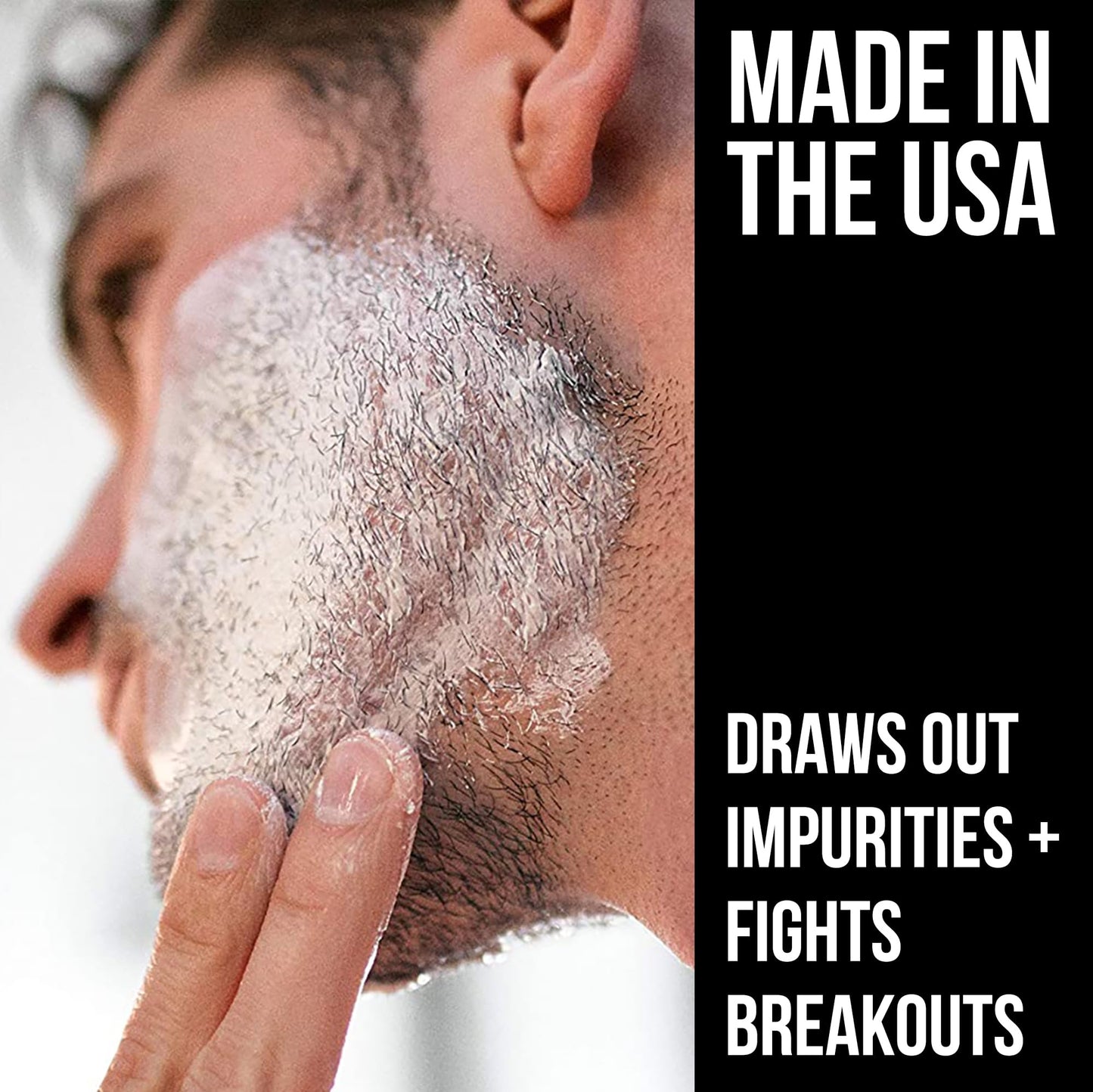 RUGGED & DAPPER - Premium Face Mask for Men - Deep Pore Cleansing Treatment - Fights Blackheads + Acne + Excess Oil - USA Made with Natural Kaolin Beauty & Personal Care RUGGED & DAPPER