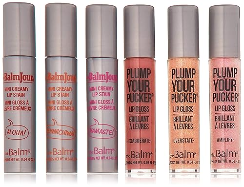 theBalm Hydrating Mini Lip Gloss 6-Piece Set Beauty & Personal Care theBalm