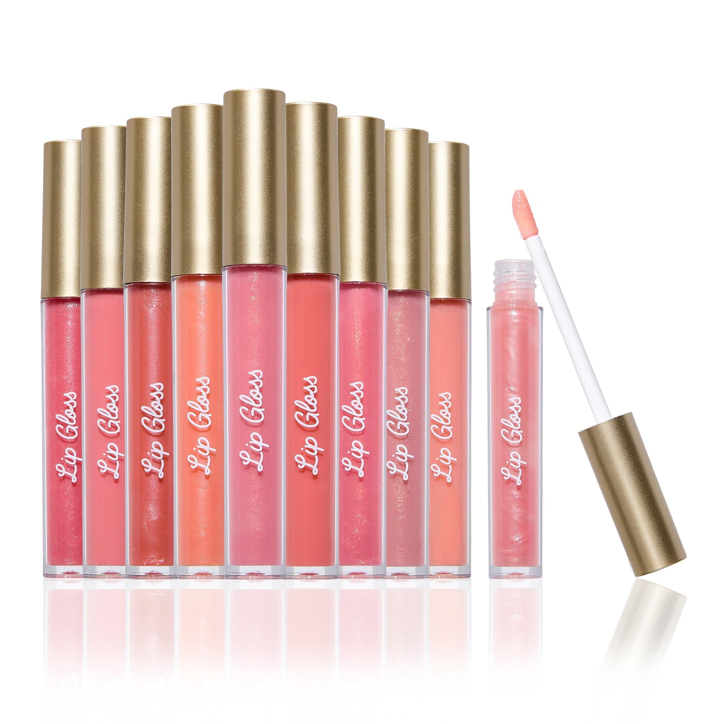 Beauty Concepts Lip Gloss Collection - Shimmering, Glossy Lip Makeup Set for a Radiant Finish, Pink and Neutral Beauty & Personal Care B.C BEAUTY CONCEPTS