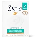 Dove Sensitive Skin Unscented Hypo-Allergenic Beauty Bar 4 oz, 2 ea Beauty & Personal Care Dove