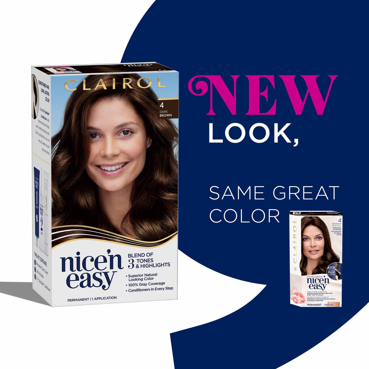 Clairol Nice&Easy 4 Dark Brown Hair Color Beauty & Personal Care Clairol