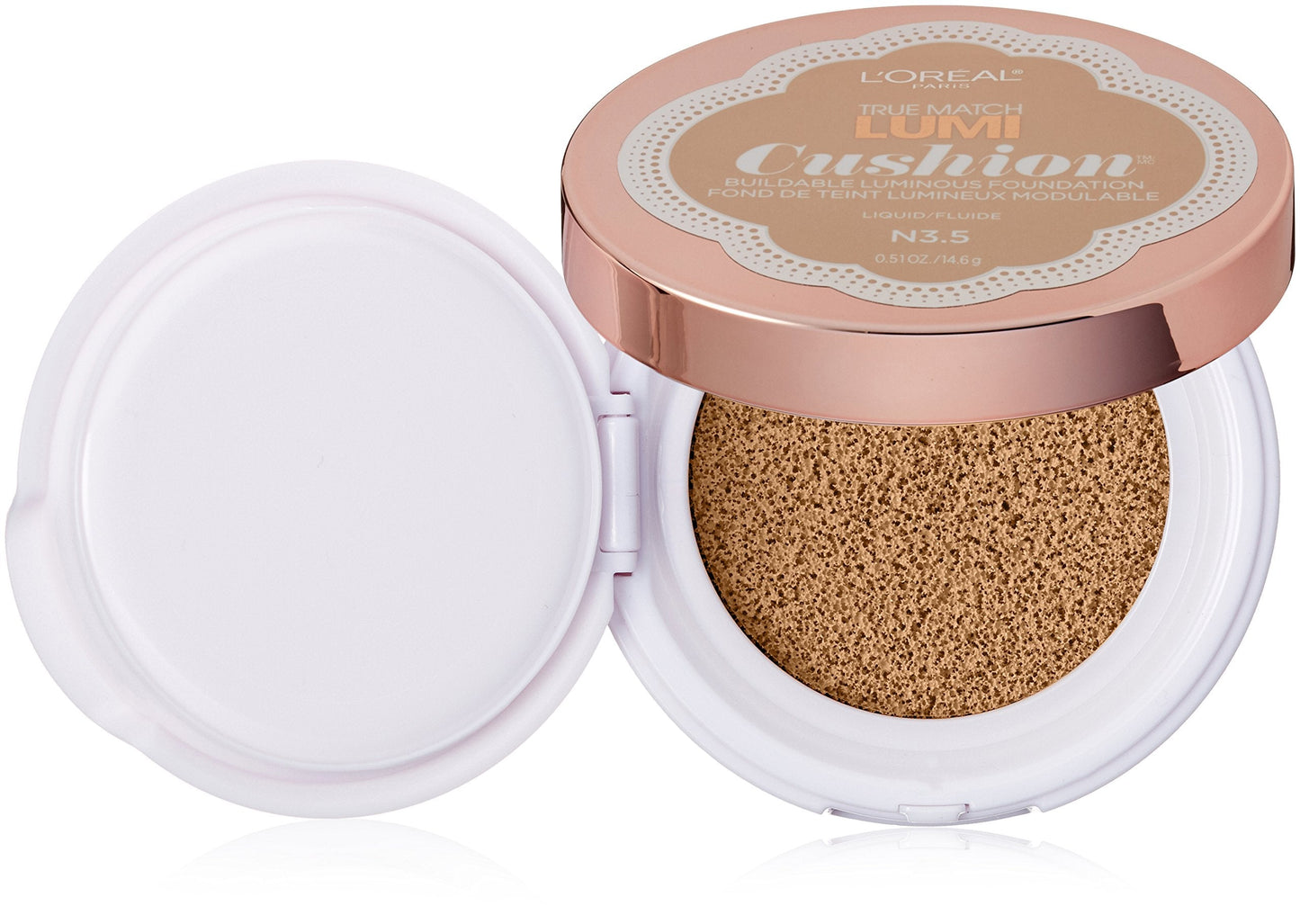 L'Oréal Paris True Match Lumi Cushion Foundation, N3.5 Classic Buff, 0.51 oz. Beauty & Personal Care L'Oreal Paris