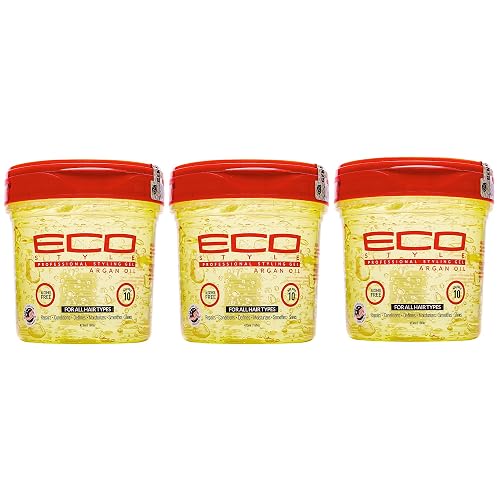 Eco Style Argan Oil Professional Styling Hair Gel, 16 oz (Pack of 3) Beauty & Personal Care Eco Style