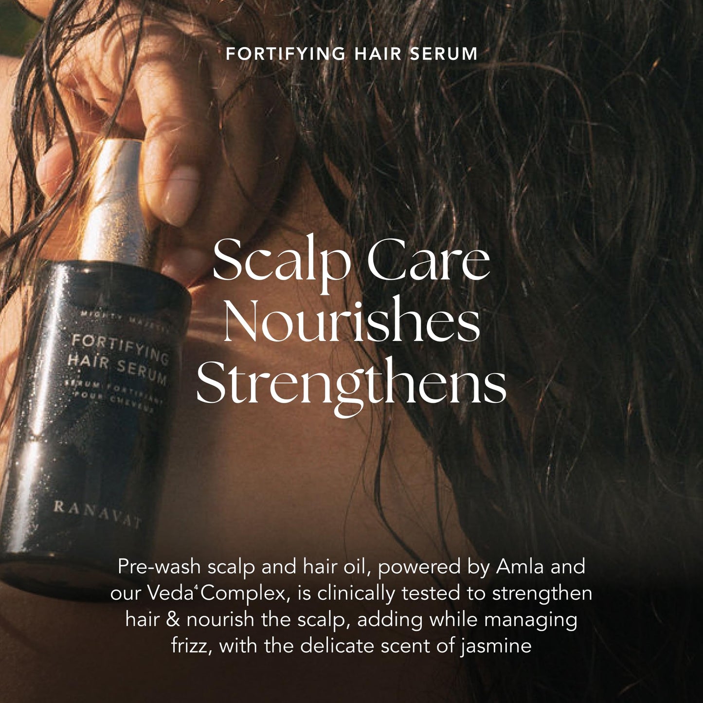 RANAVAT BOTANICS RANAVAT Mighty Majesty - Fortifying Hair Serum - Hair Oil Serum for Scalp Hydration, Frizz Control, & Hair Shine - With Jasmine Beauty & Personal Care RANAVAT BOTANICS